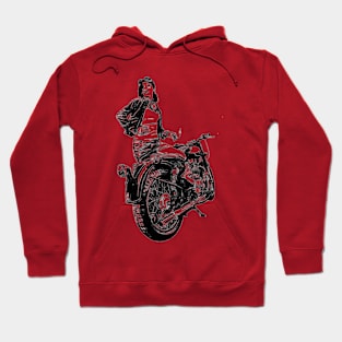 Biker Lady Hoodie